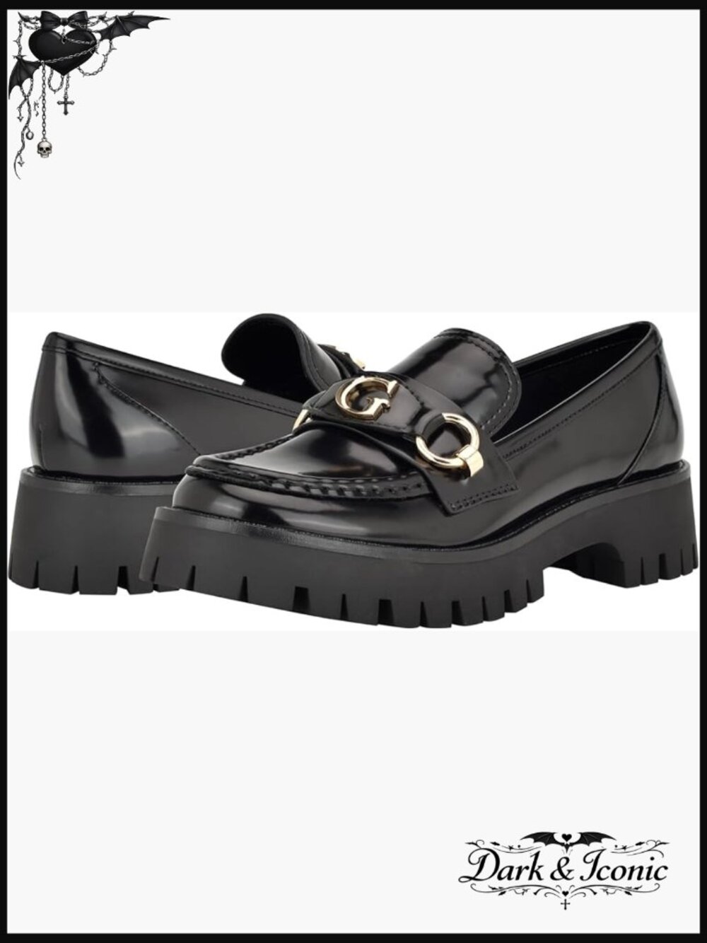 Modern Power Loafer with Chunky Lug Sole, Slip-On Design, Platform Heel